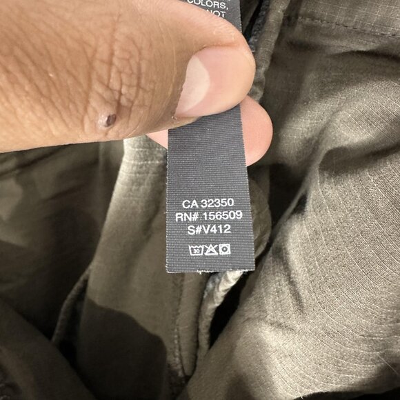 Vuori‎ Ripstop Pants Mens Olive Green Drawstring Tapered Jogger Zip Pocket V412 - Picture 9 of 9